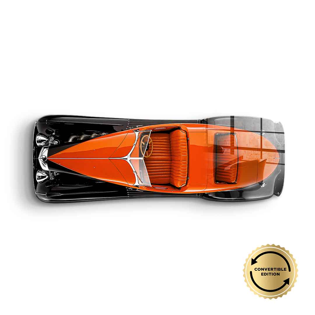 Wandskulptur Bugatti Type 57SC Atlantic - Acrylglas