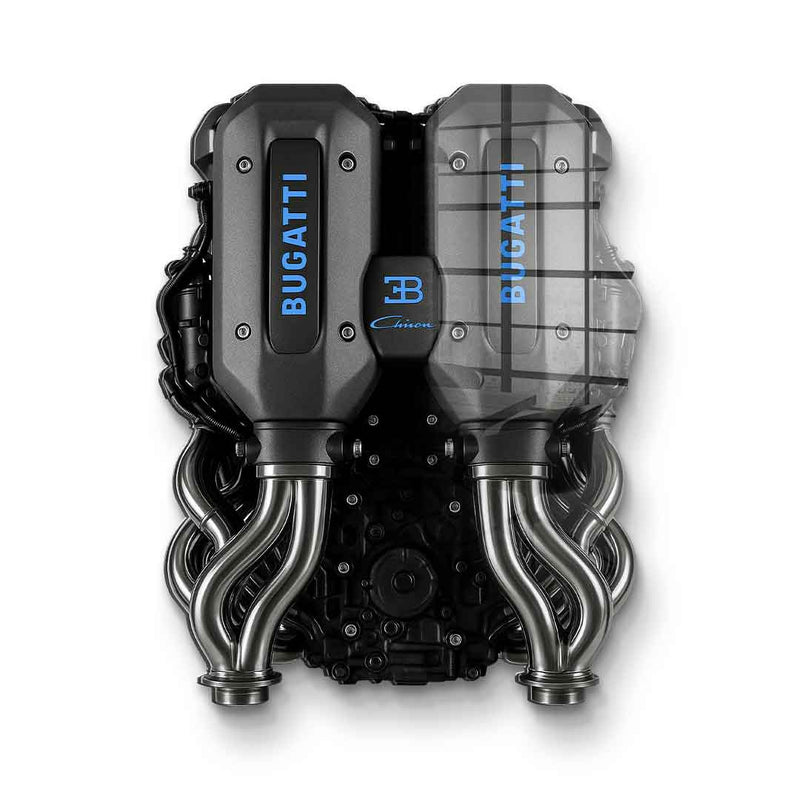Wandskulptur Bugatti Engine - Acrylglas