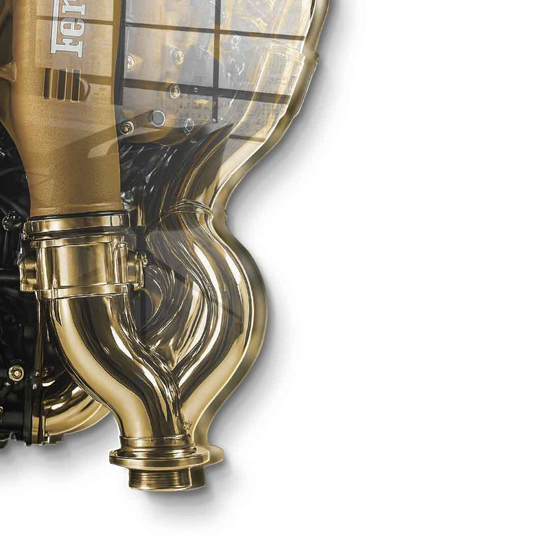 Wandskulptur Ferrari Engine - Blattgold