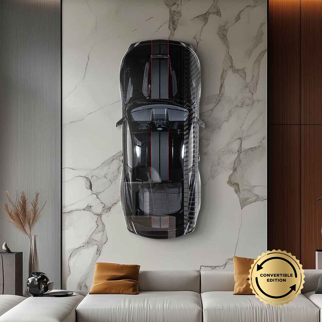 Ford Mustang wall sculpture - acrylic glass