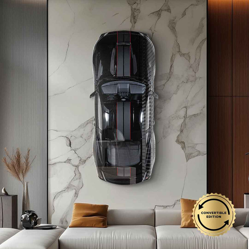 Wandskulptur Ford Mustang - Acrylglas