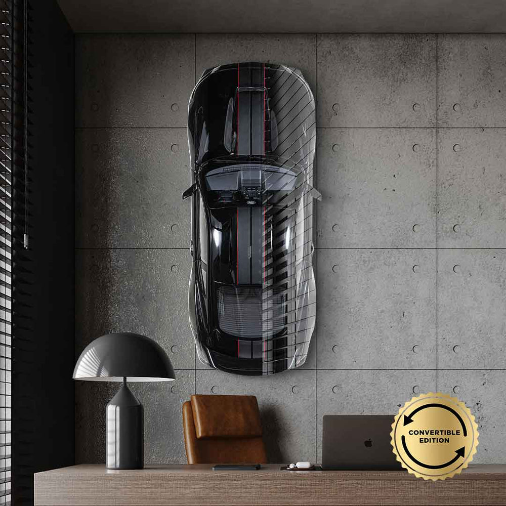 Wandskulptur Ford Mustang - Acrylglas