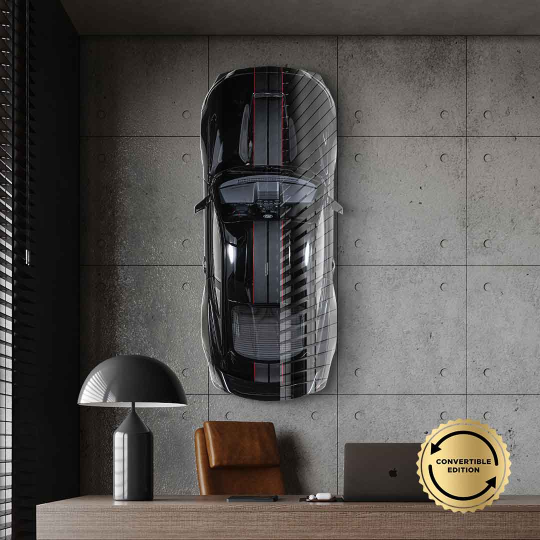 Ford Mustang wall sculpture - acrylic glass