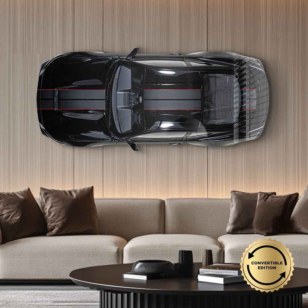Wandskulptur Ford Mustang - Acrylglas