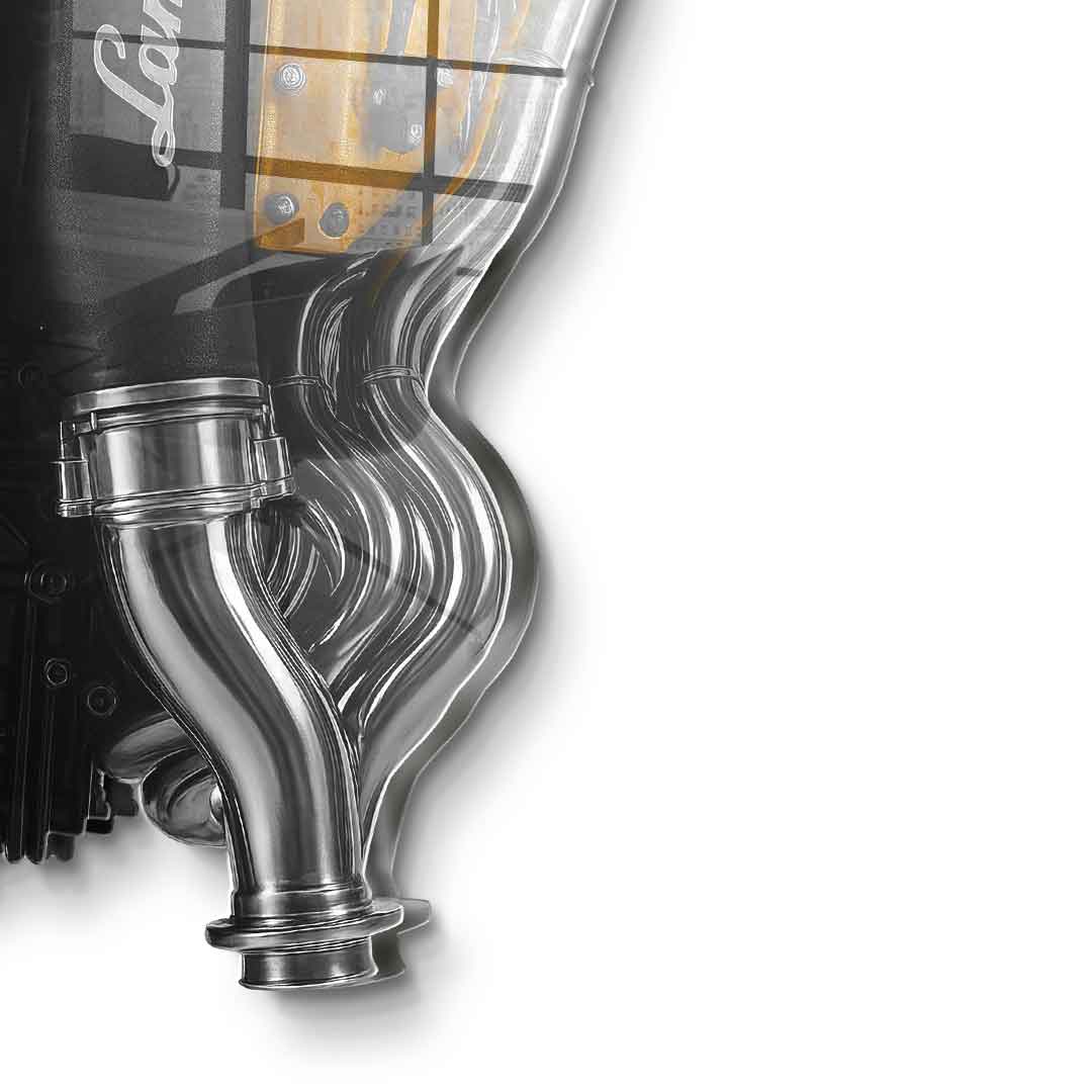 Wandskulptur Lamborghini Engine - Acrylglas