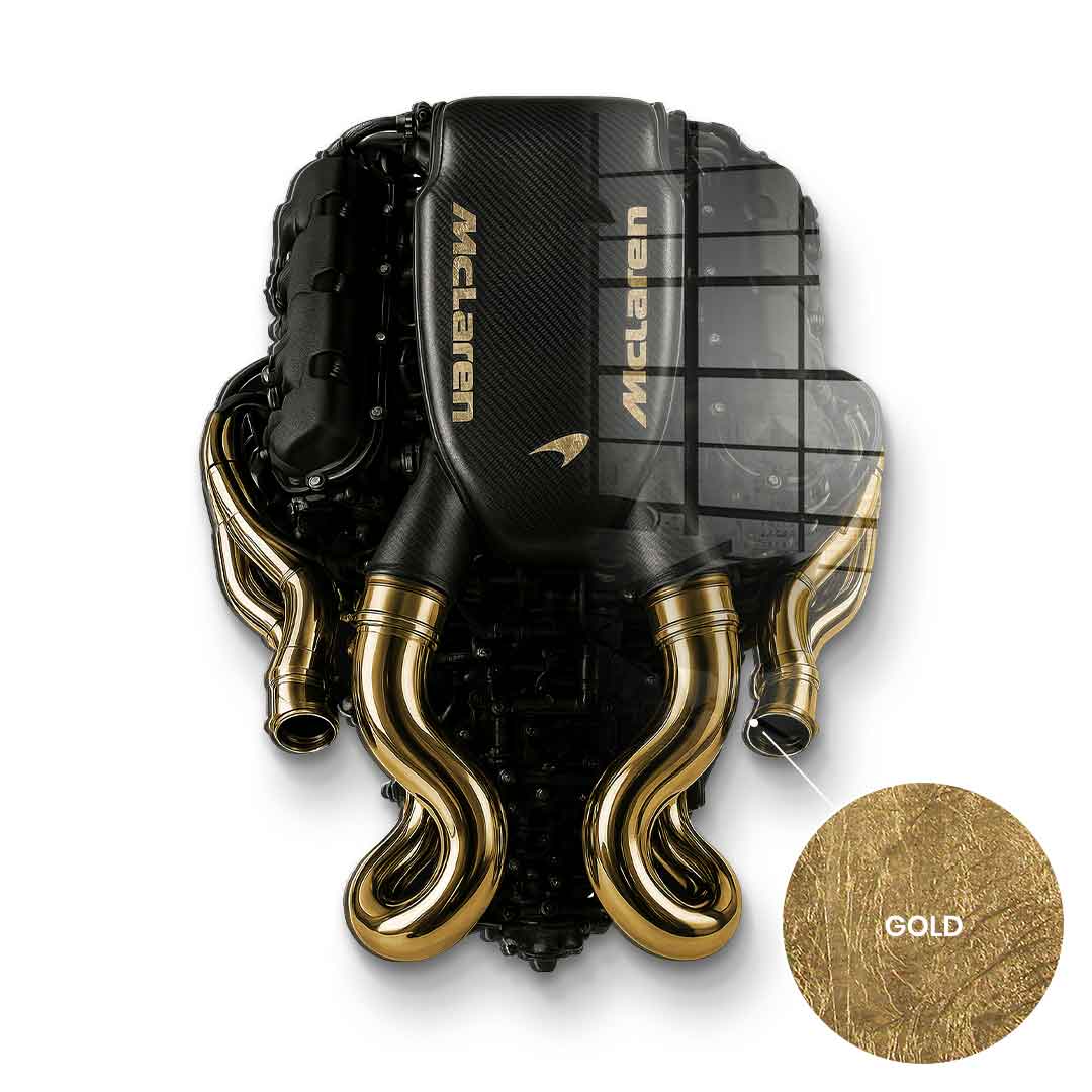 Wandskulptur Maclaren Engine - Blattgold