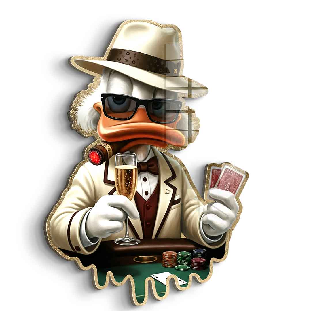 Wandskulptur Poker Night - Acrylglas