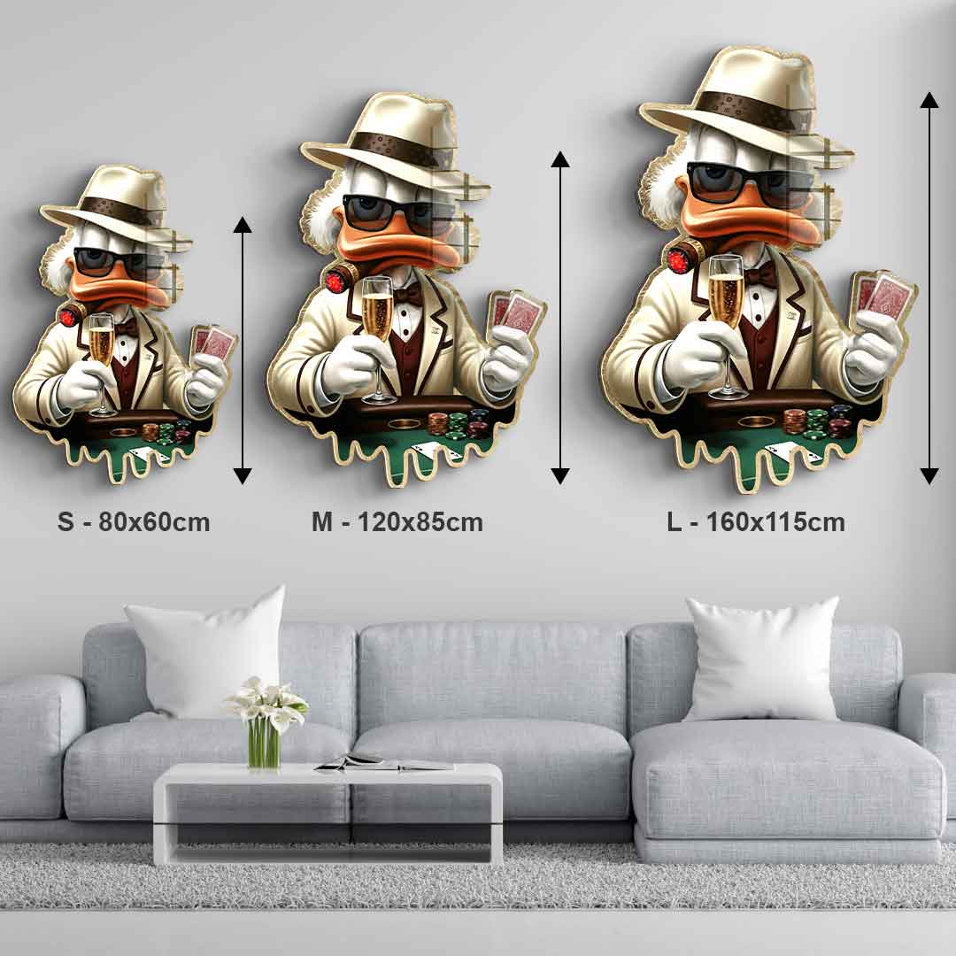 Wandskulptur Poker Night - Acrylglas