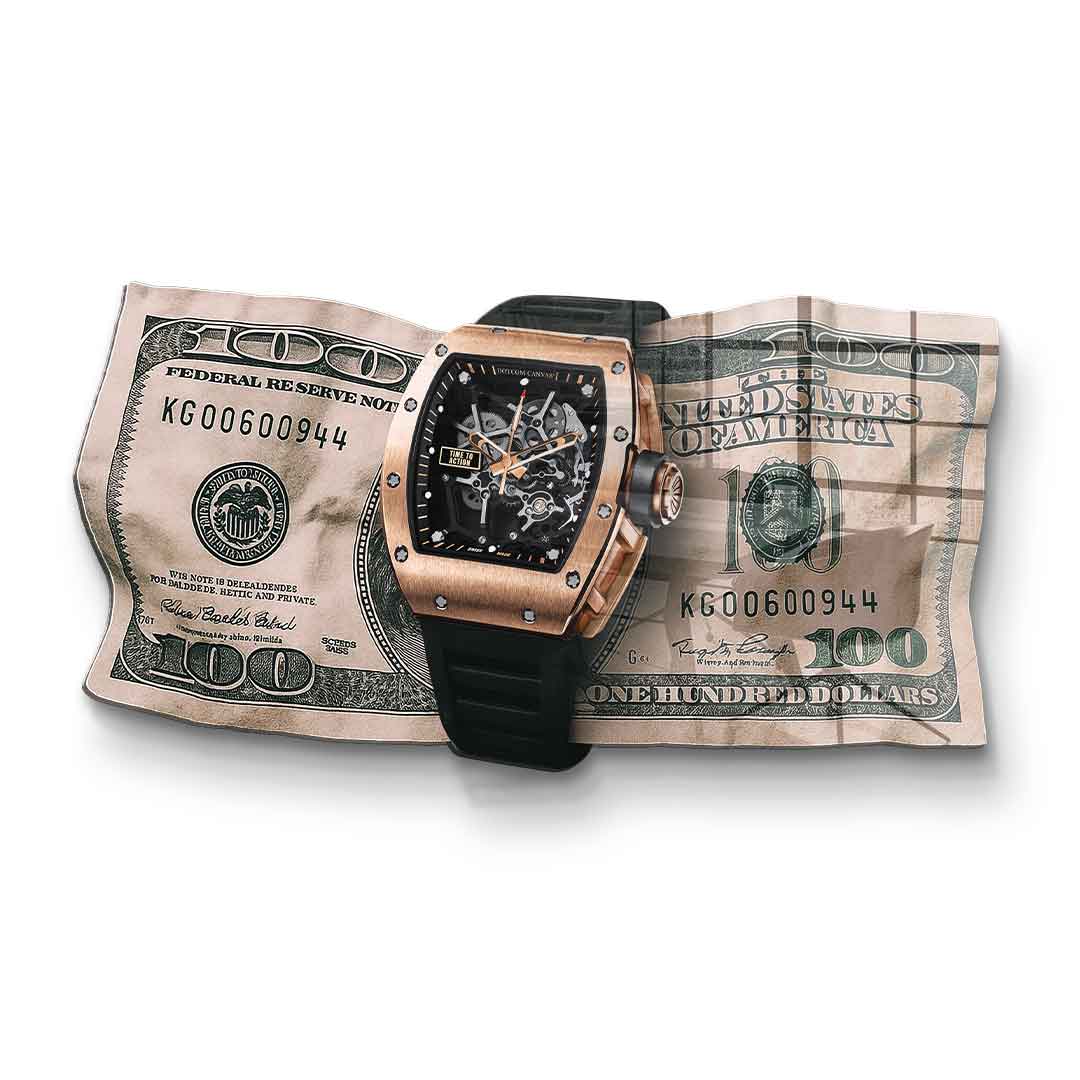 Wall sculpture Time to Action - acrylic glass