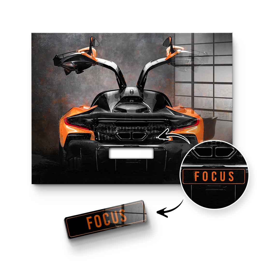 Mclaren Backside - Acrylglas