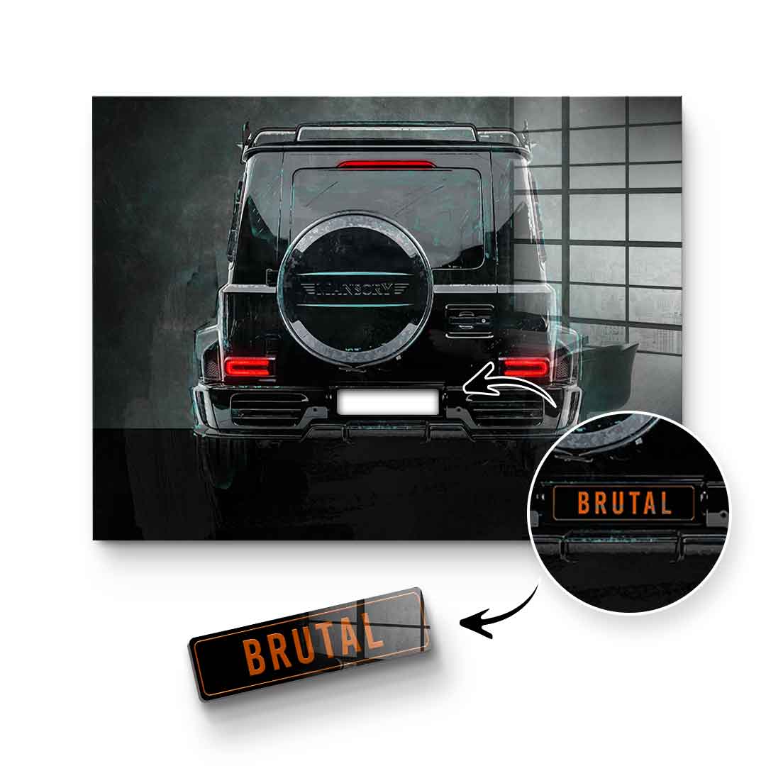 G-Wagon Backside - Acrylglas