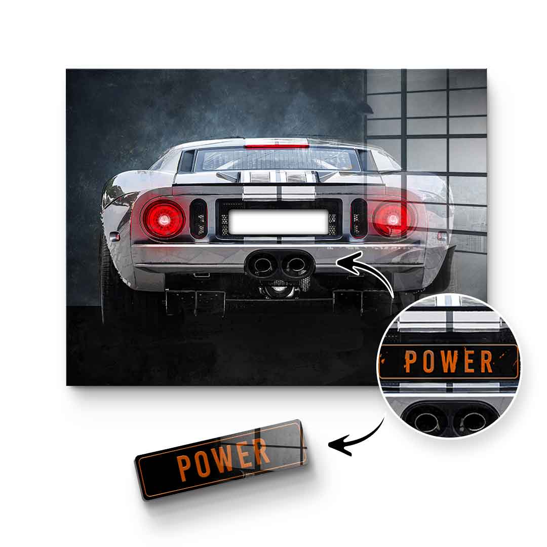 Ford GT Backside - Acrylglas