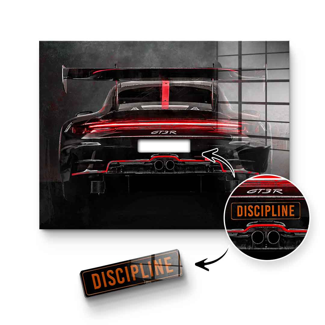 Porsche Backside - Acrylglas