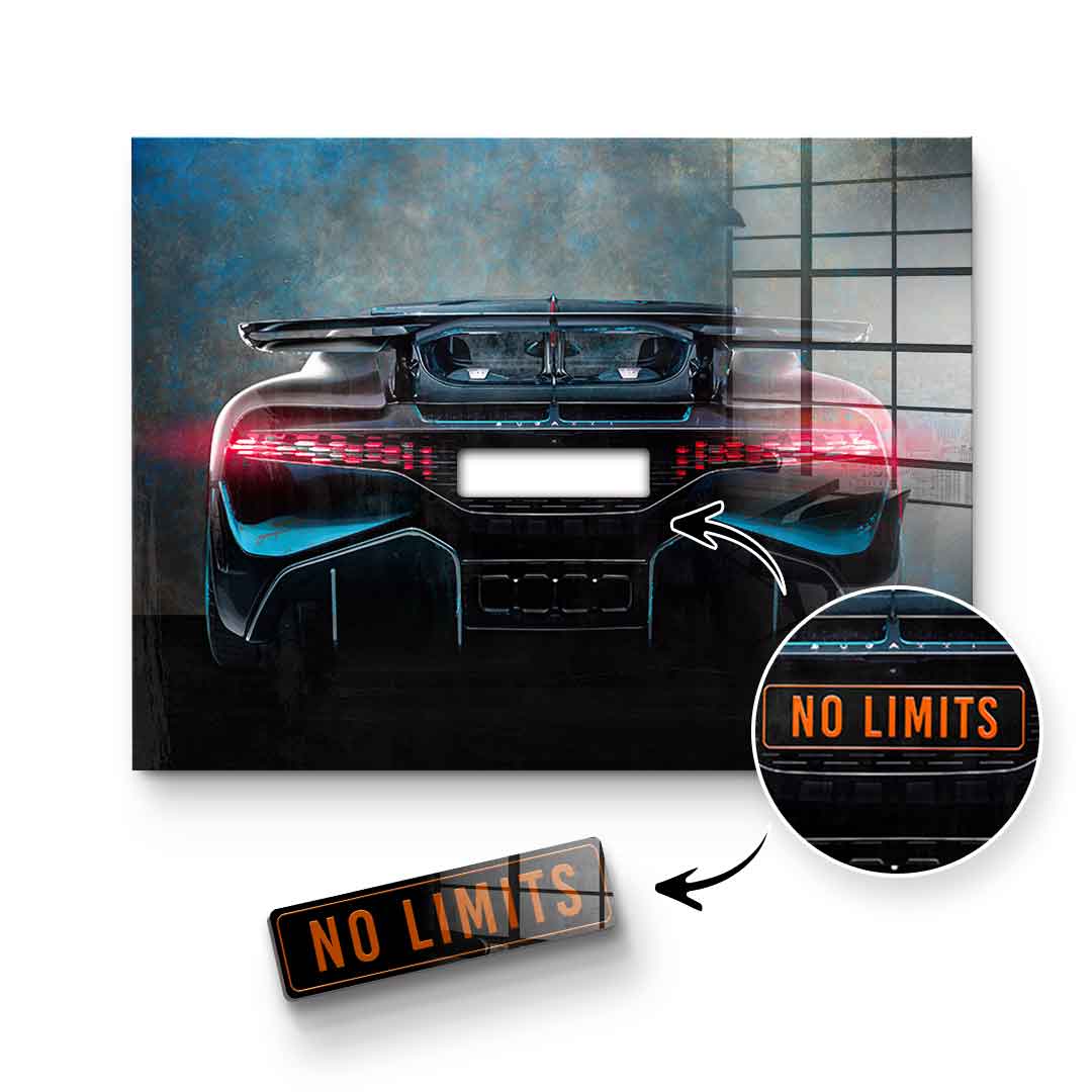 Bugatti Backside - Acrylic glass