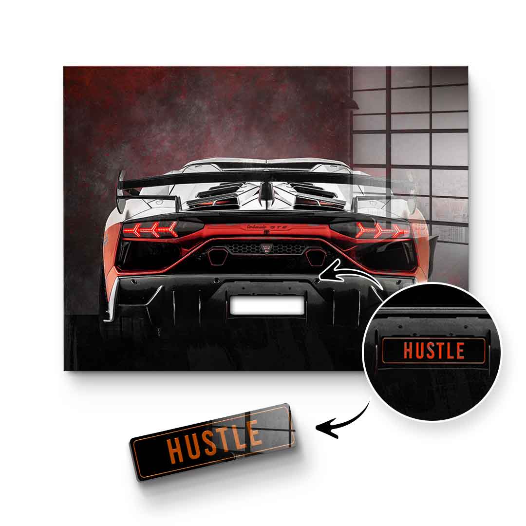 Lambo Backside - Acrylglas