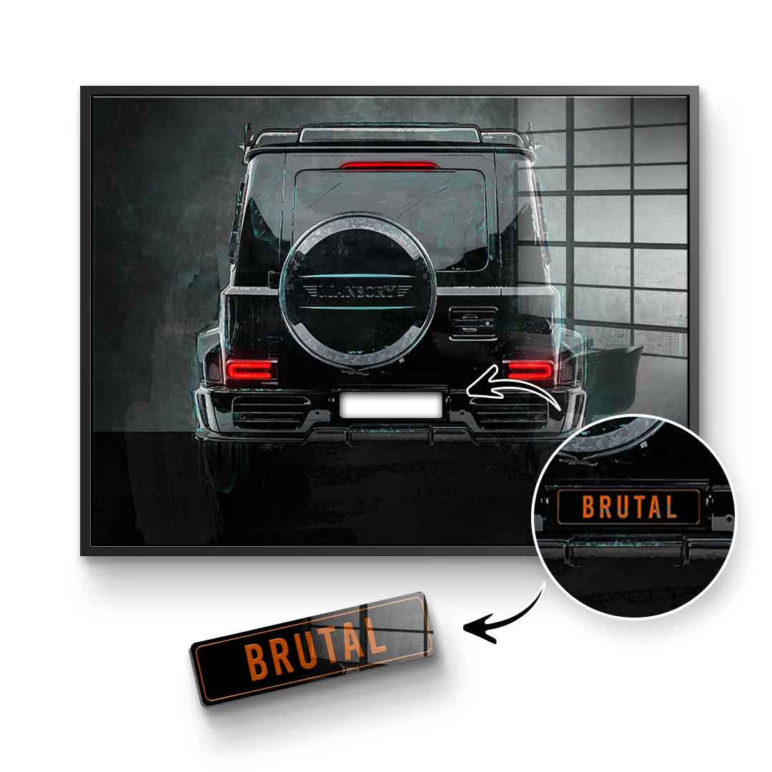 G-Wagon Backside - Acrylglas