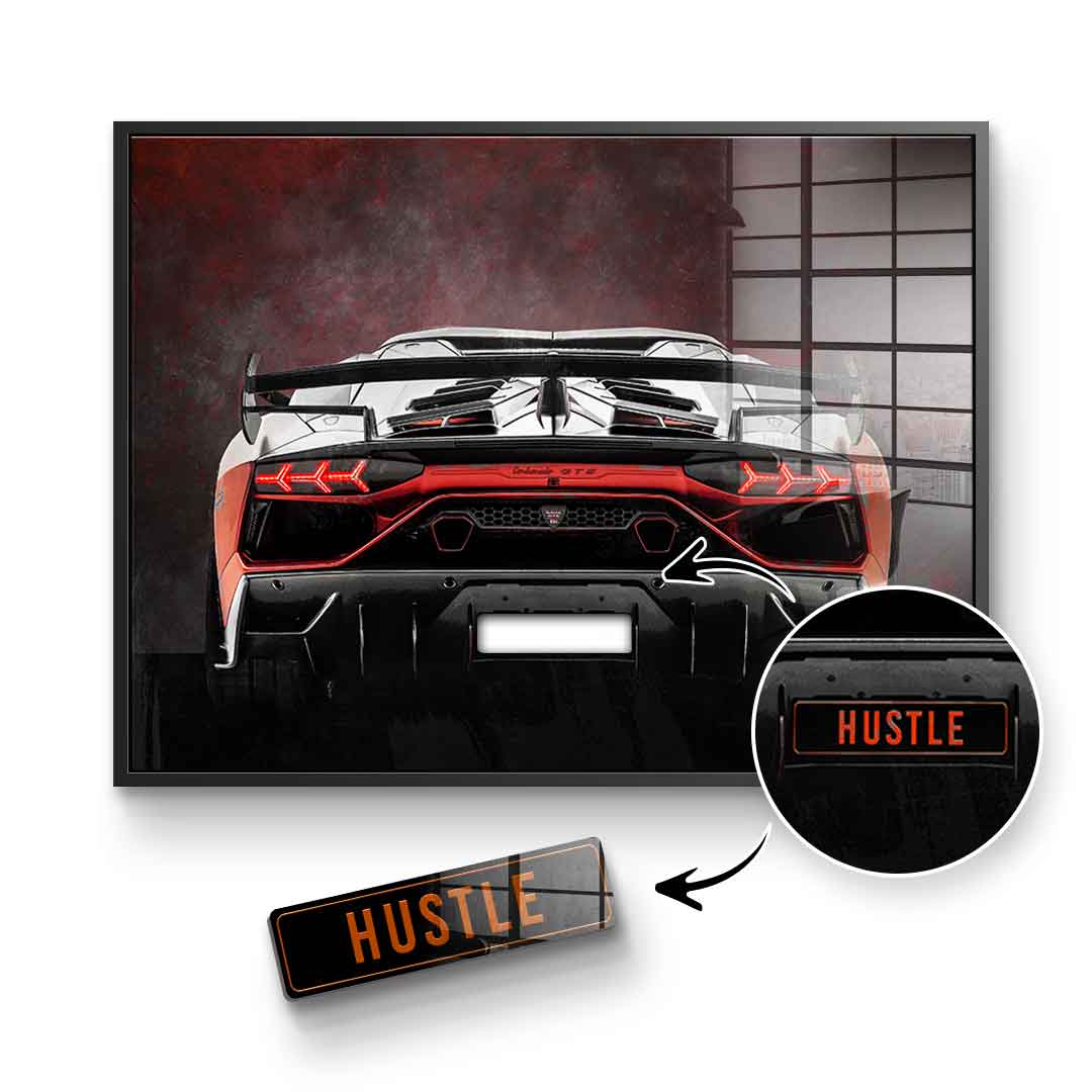 Lambo Backside - Acrylglas