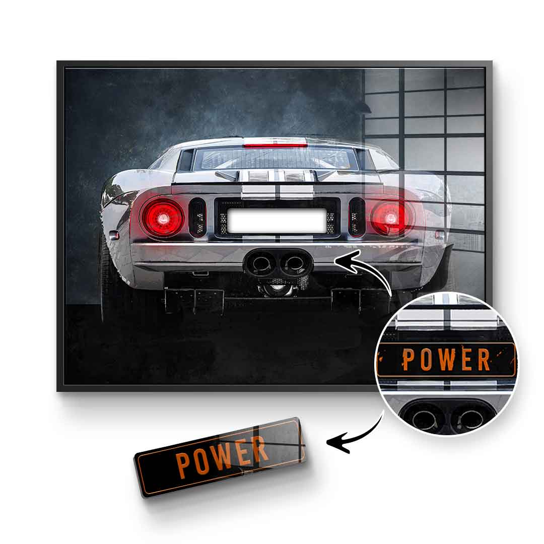 Ford GT Backside - Acrylglas