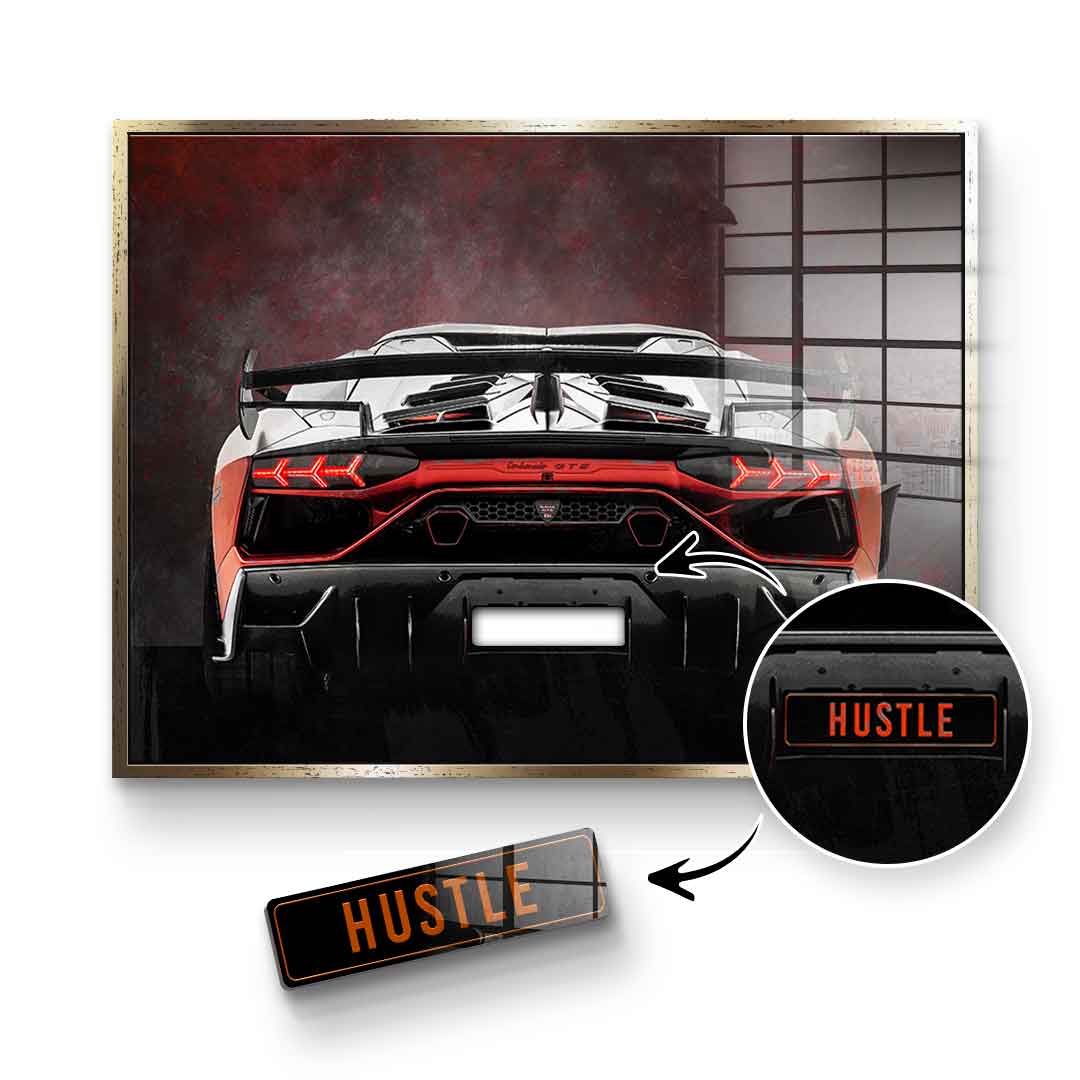 Lambo Backside - Acrylglas