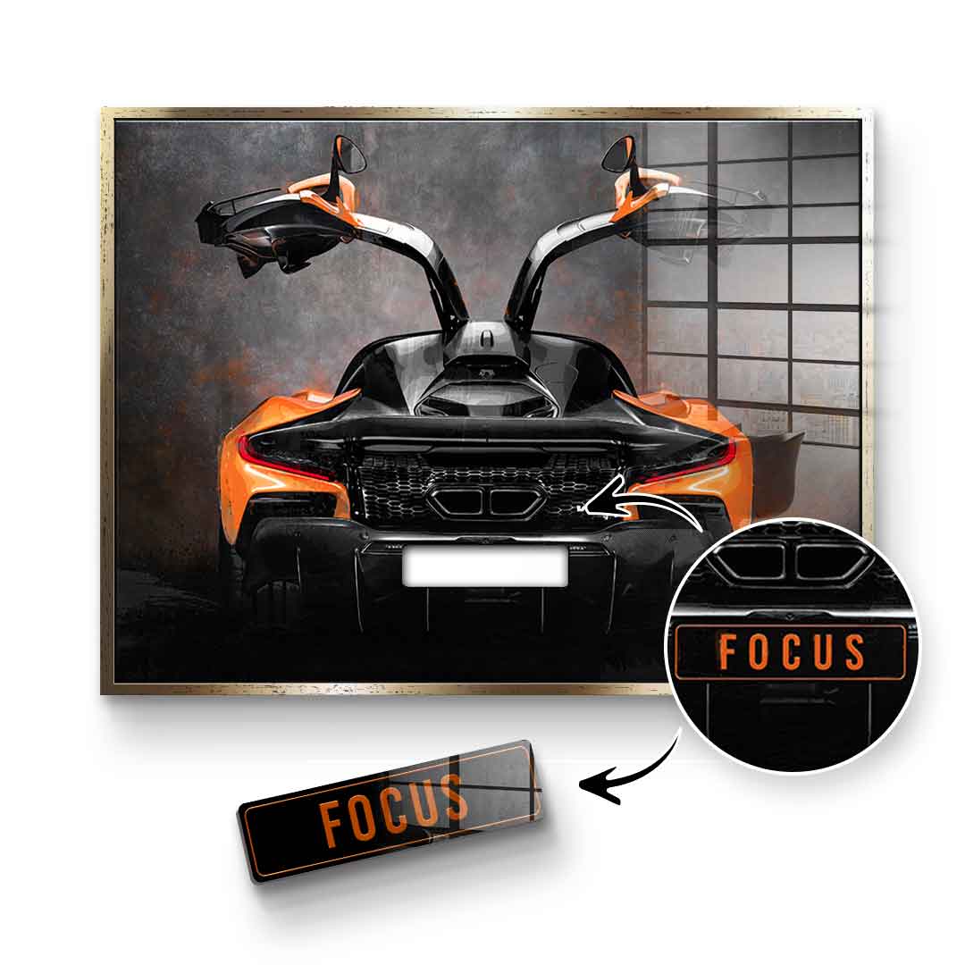 McLaren Backside - Acrylic glass