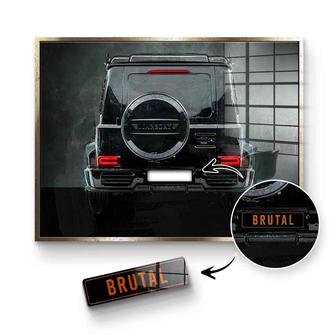 G-Wagon Backside - Acrylglas