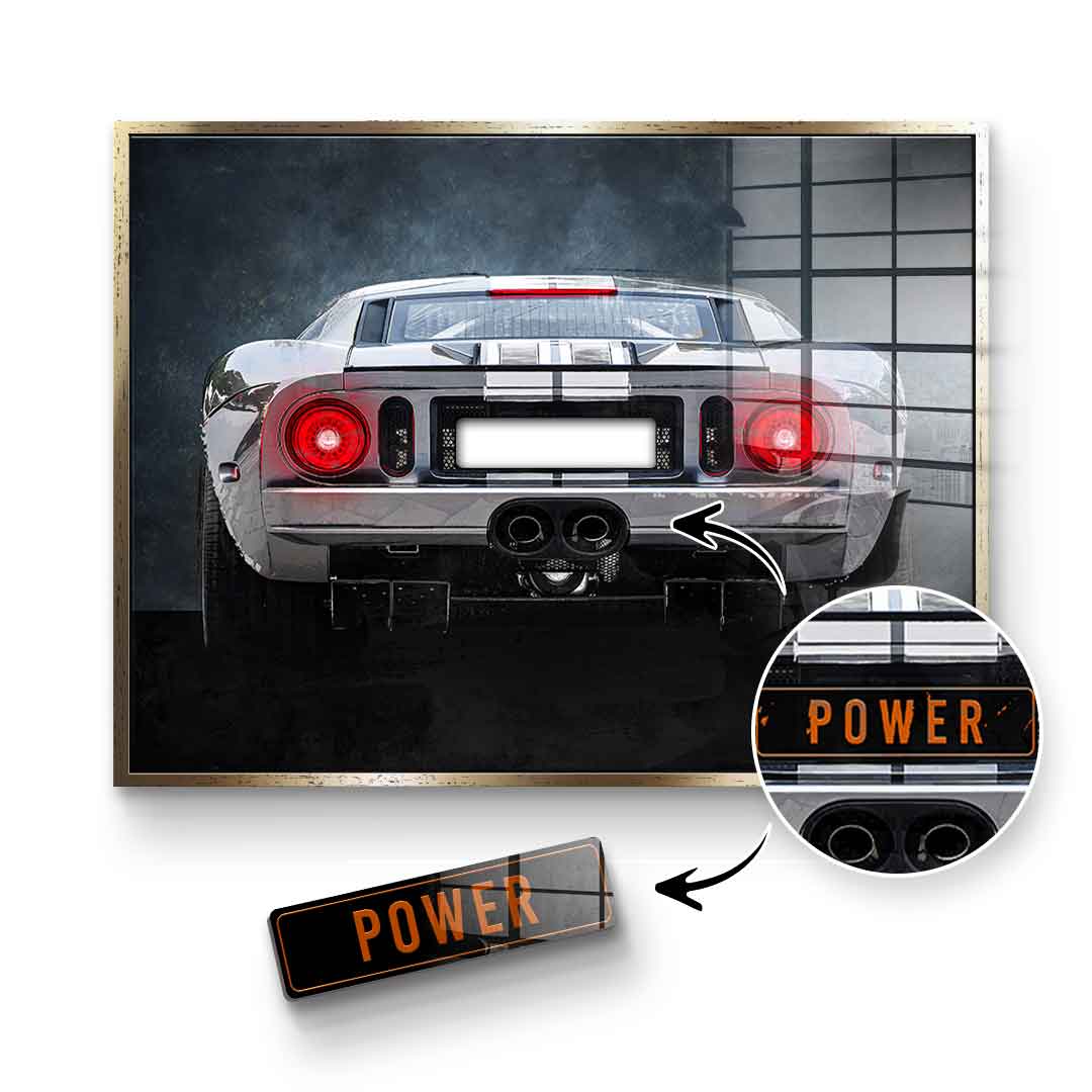 Ford GT Backside - Acrylglas