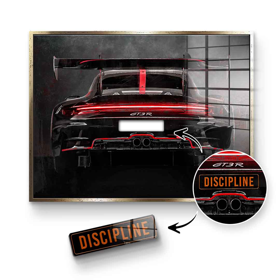 Porsche Backside - Acrylglas