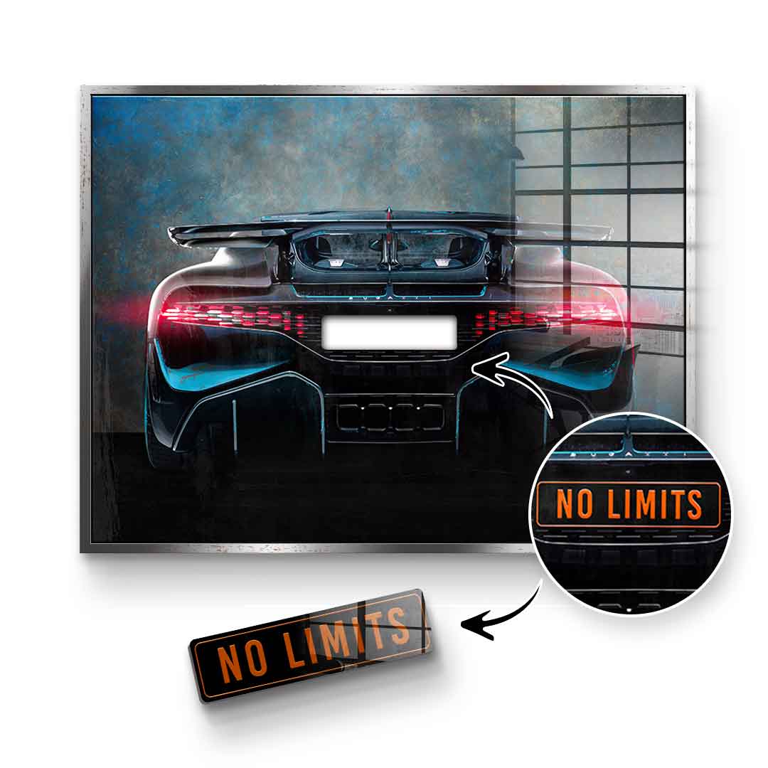 Bugatti Backside - Acrylic glass