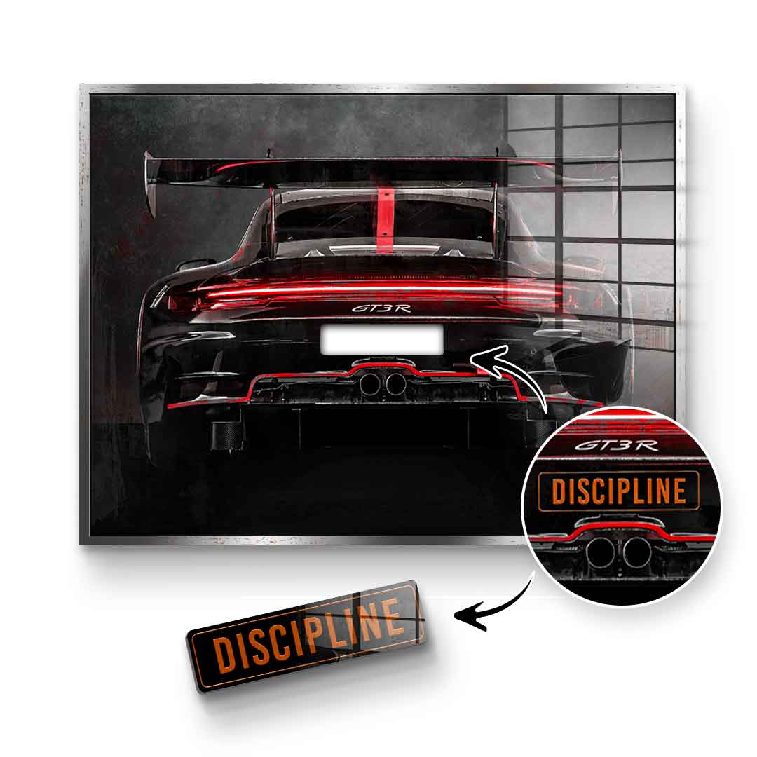 Porsche Backside - Acrylglas