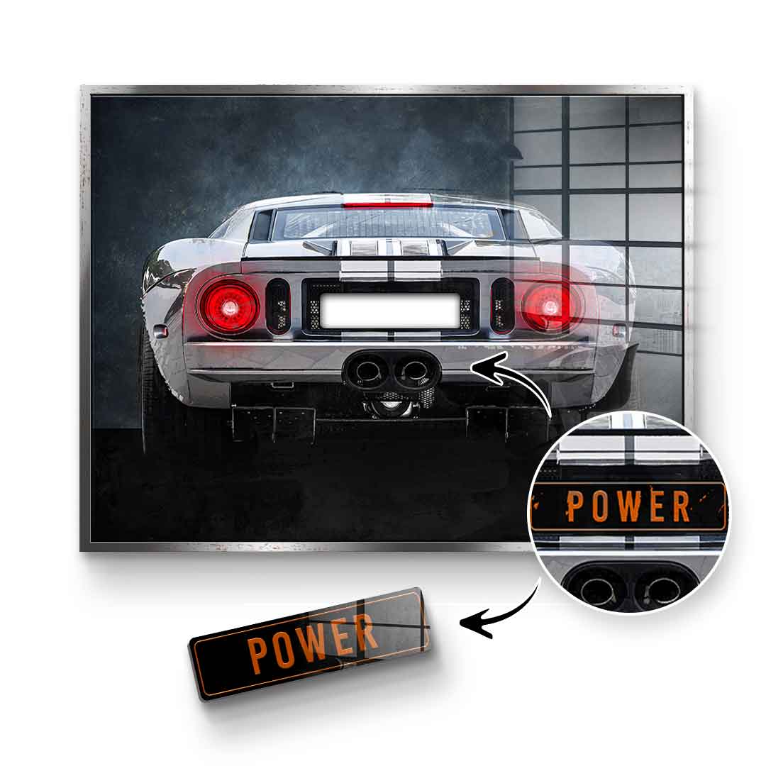 Ford GT Backside - Acrylglas