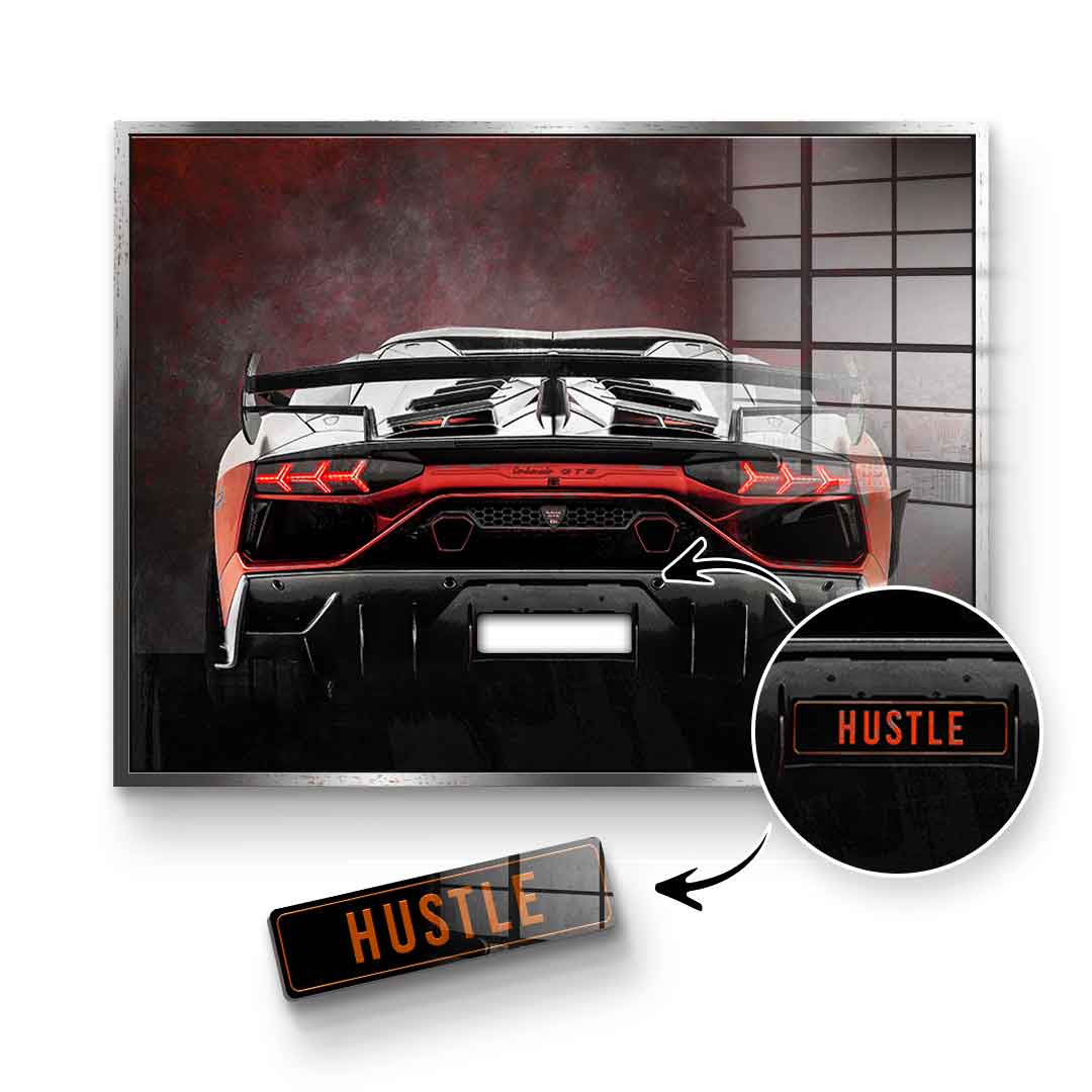 Lambo Backside - Acrylglas