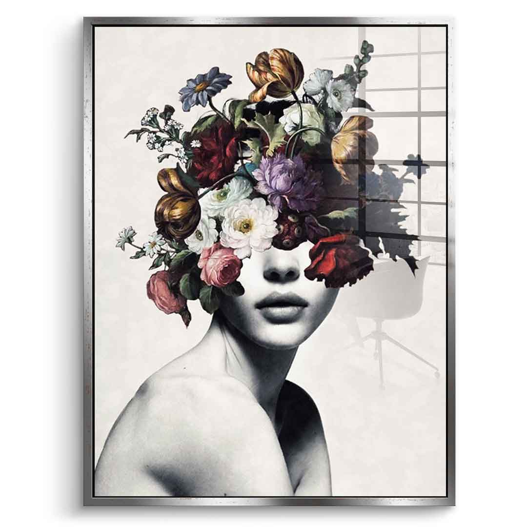 DOTCOMCANVAS® Elegance 101 Acrylglasbild – Vorderansicht schwarzer Rahmen
