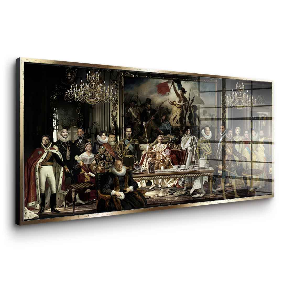 Acrylglas seitlich silberner Rahmen