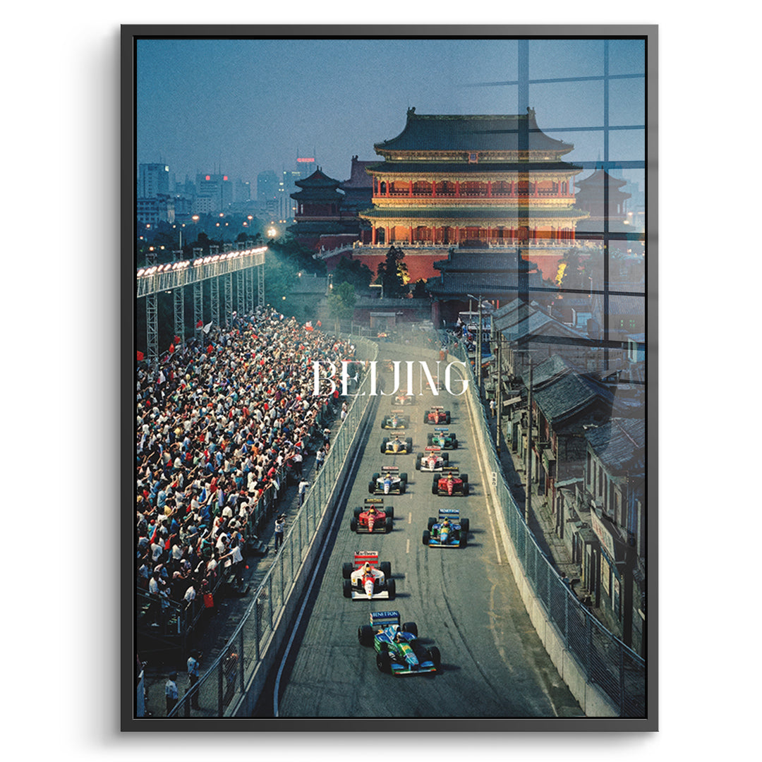 Beijing F1 Acrylglas - Schwarzer Rahmen