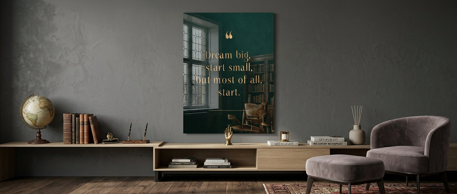 DOTCOMCANVAS Dream Big Acrylglasbild Website Banner