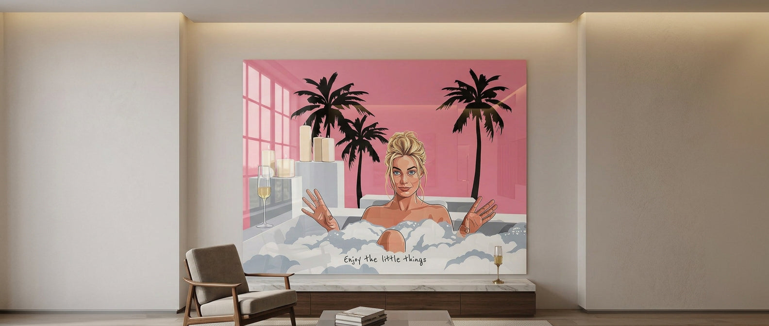 Enjoy the little things Acryl Banner