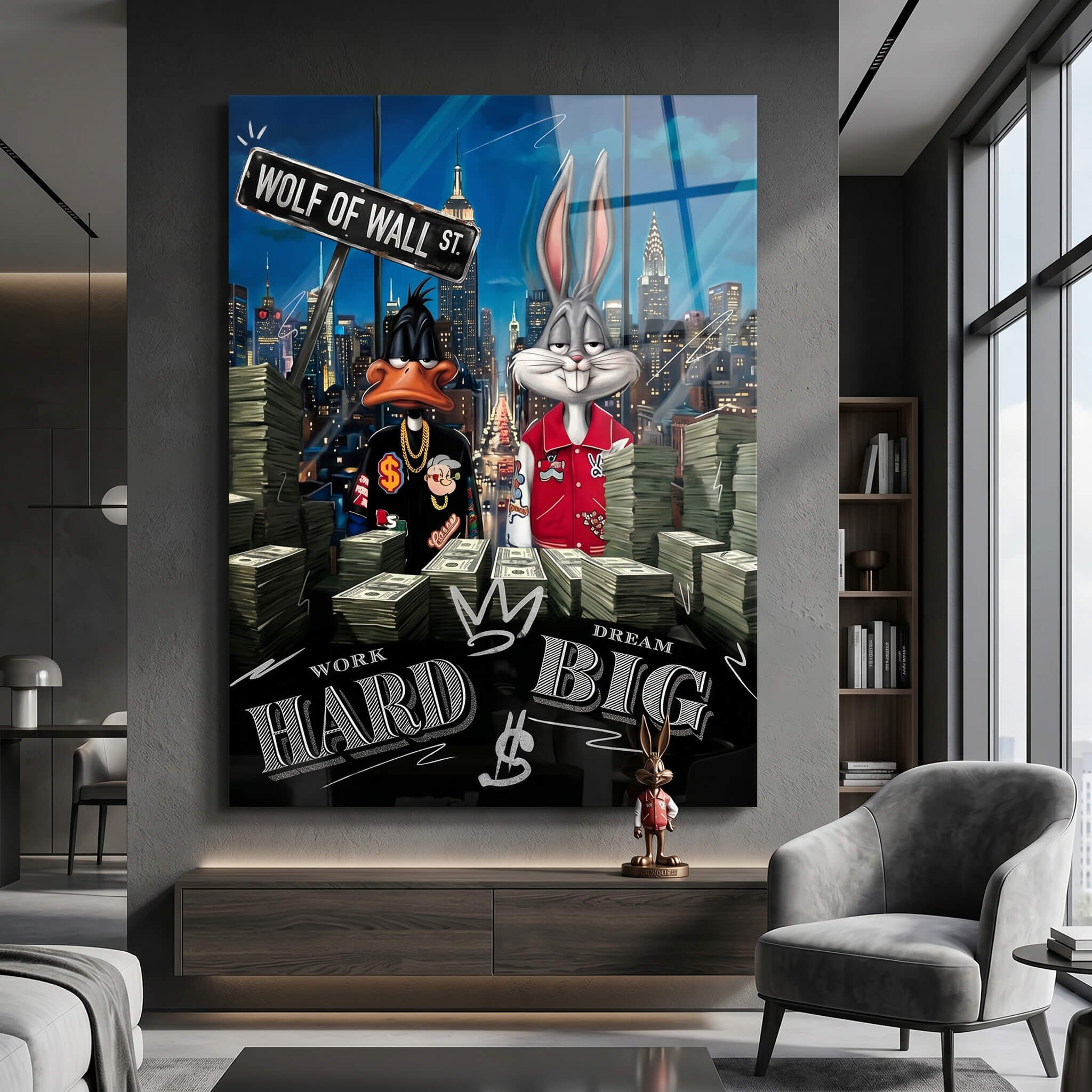DOTCOMCANVAS® Me & My Bro Acrylglasbild – im Raum