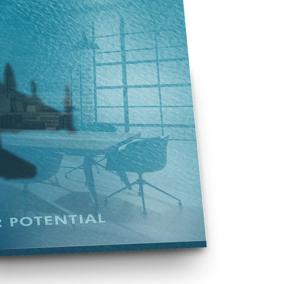 DOTCOMCANVAS Unlock Your Potential Acrylglasbild Echtheitszertifikat