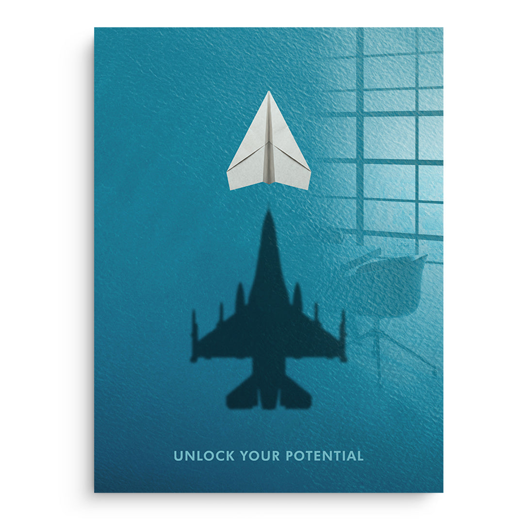 Unlock Your Potential Acrylglasbild