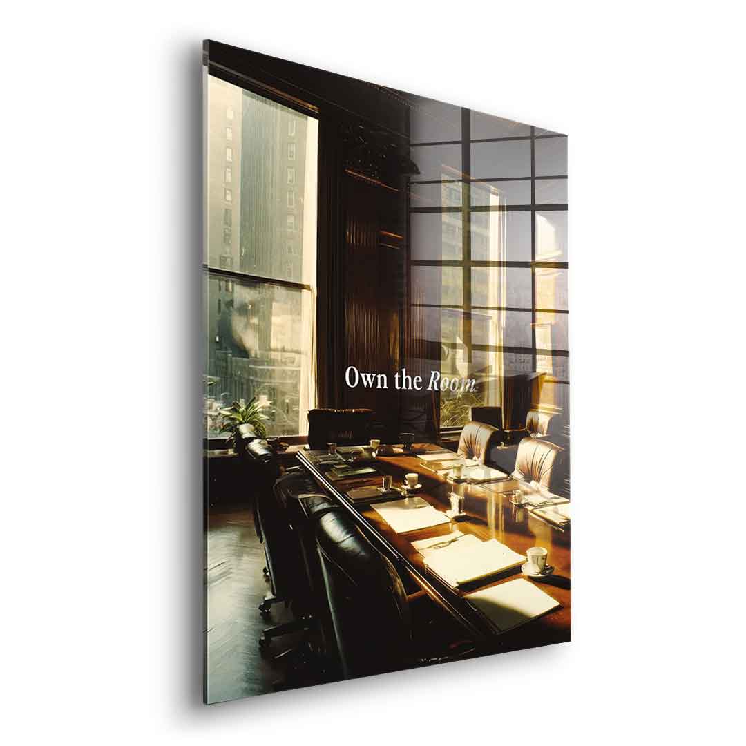 DOTCOMCANVAS Own the Room Acrylglas Seitenansicht ohne Rahmen