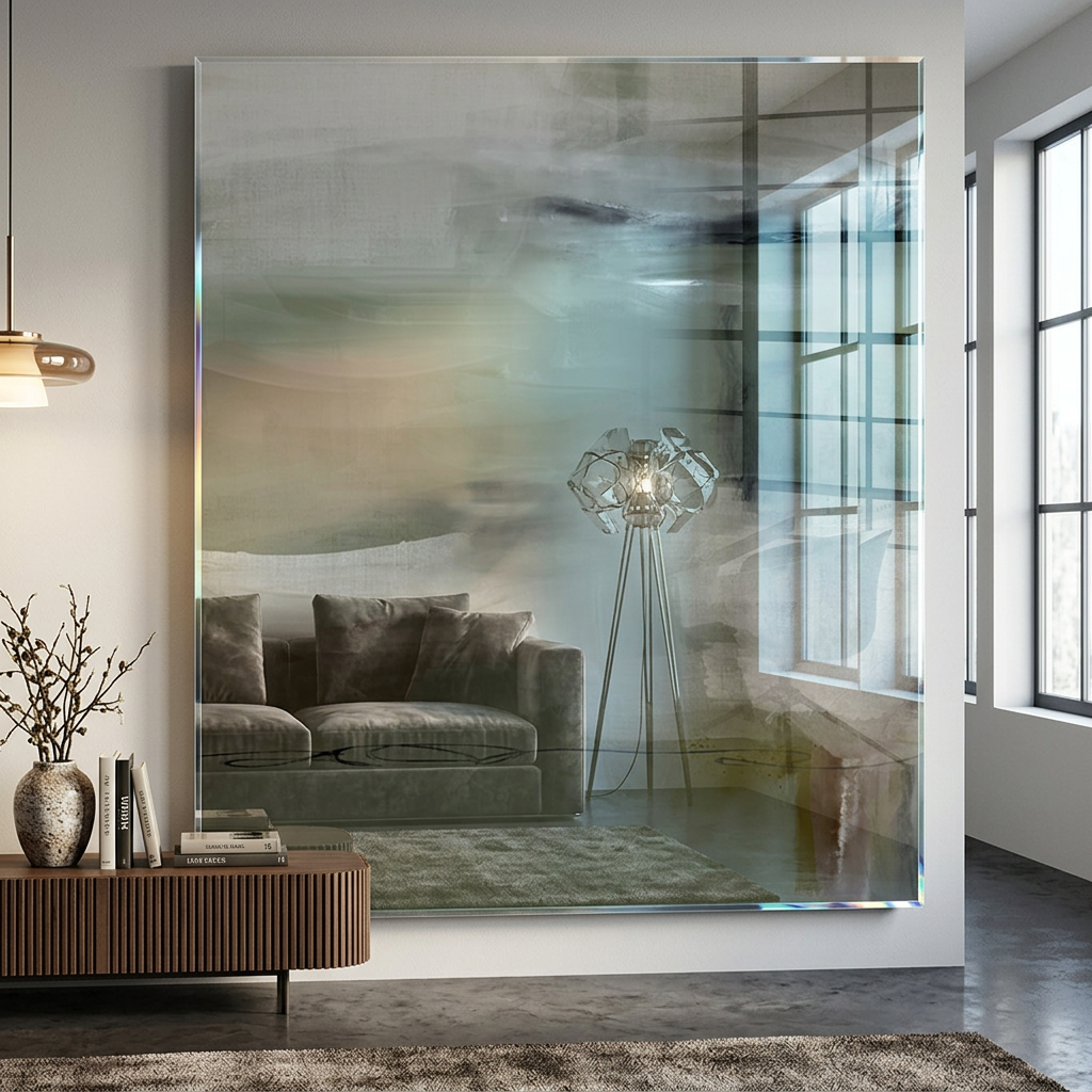 Emerald Whispers Acrylglasbild Raum