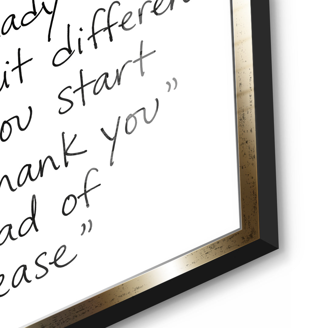 DOTCOMCANVAS Cheat Code Acrylglasbild Detailansicht goldener Rahmen