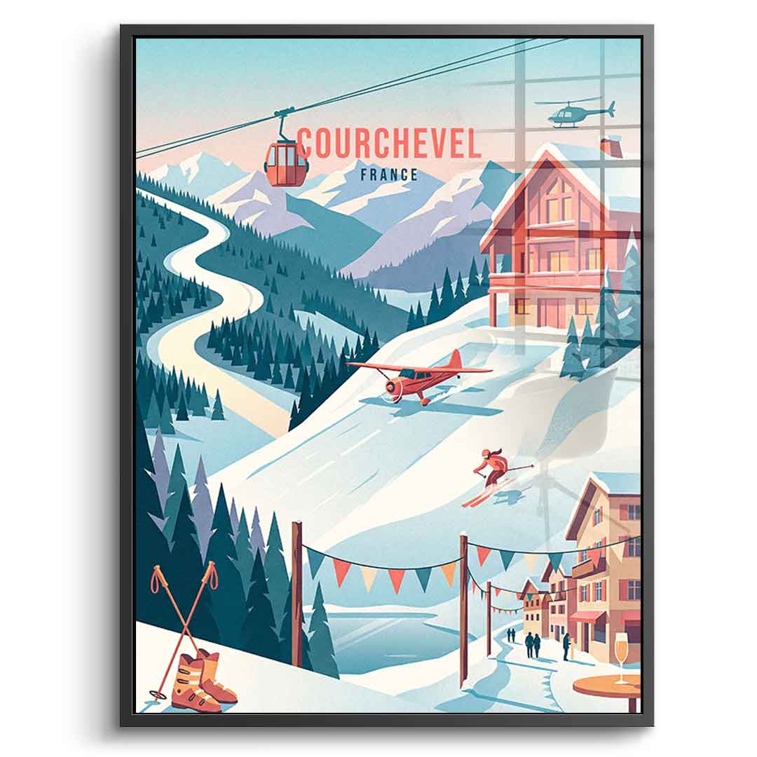 Courchevel Acrylglasbild