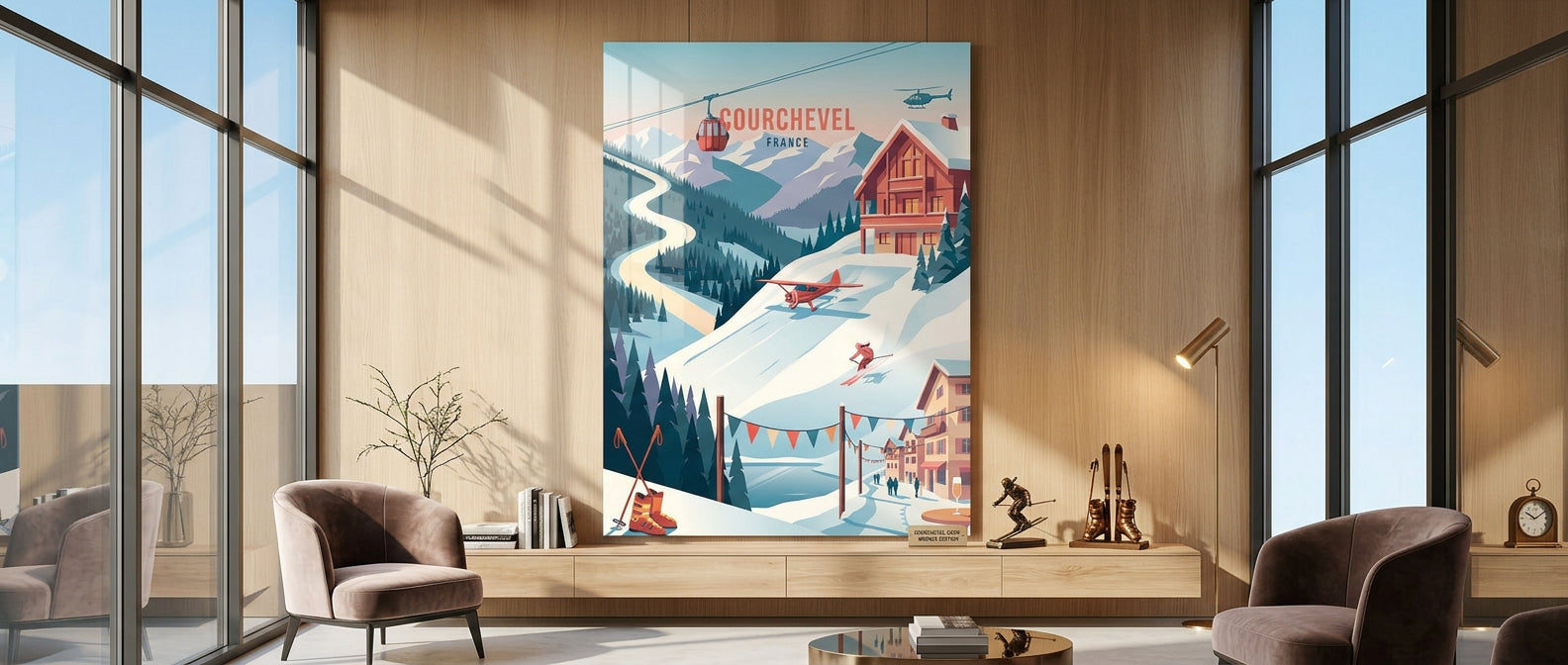 Courchevel Acrylglas Banner