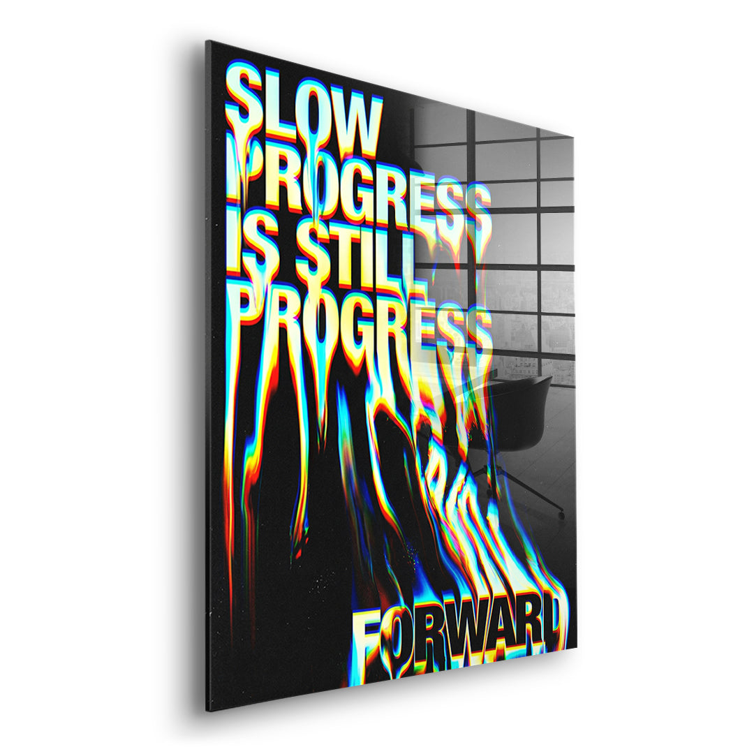 DOTCOMCANVAS Slow Process Acrylglasbild Seitenansicht Ohne Rahmen