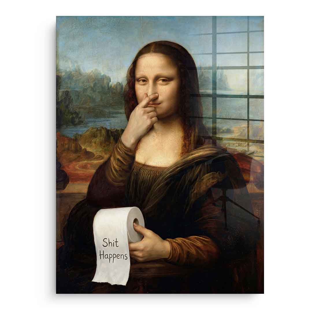 DOTCOMCANVAS Mona Lisa 1 for Toilett Acrylglasbild Frontansicht ohne Rahmen