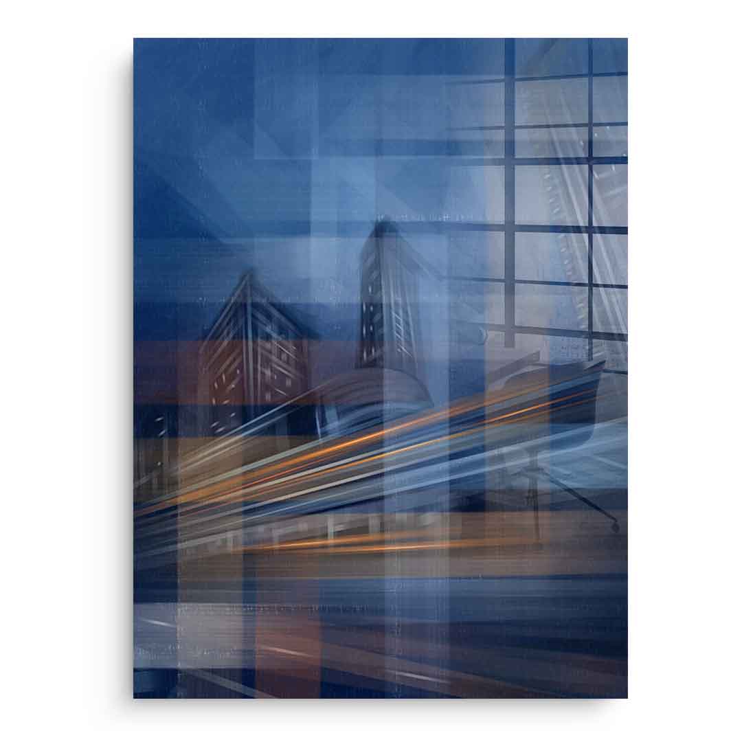 Moving City Glass - Acrylglasbild