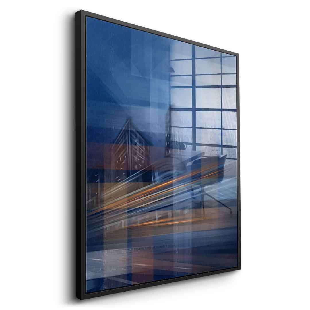 Moving City Glass - Acrylglasbild Seite