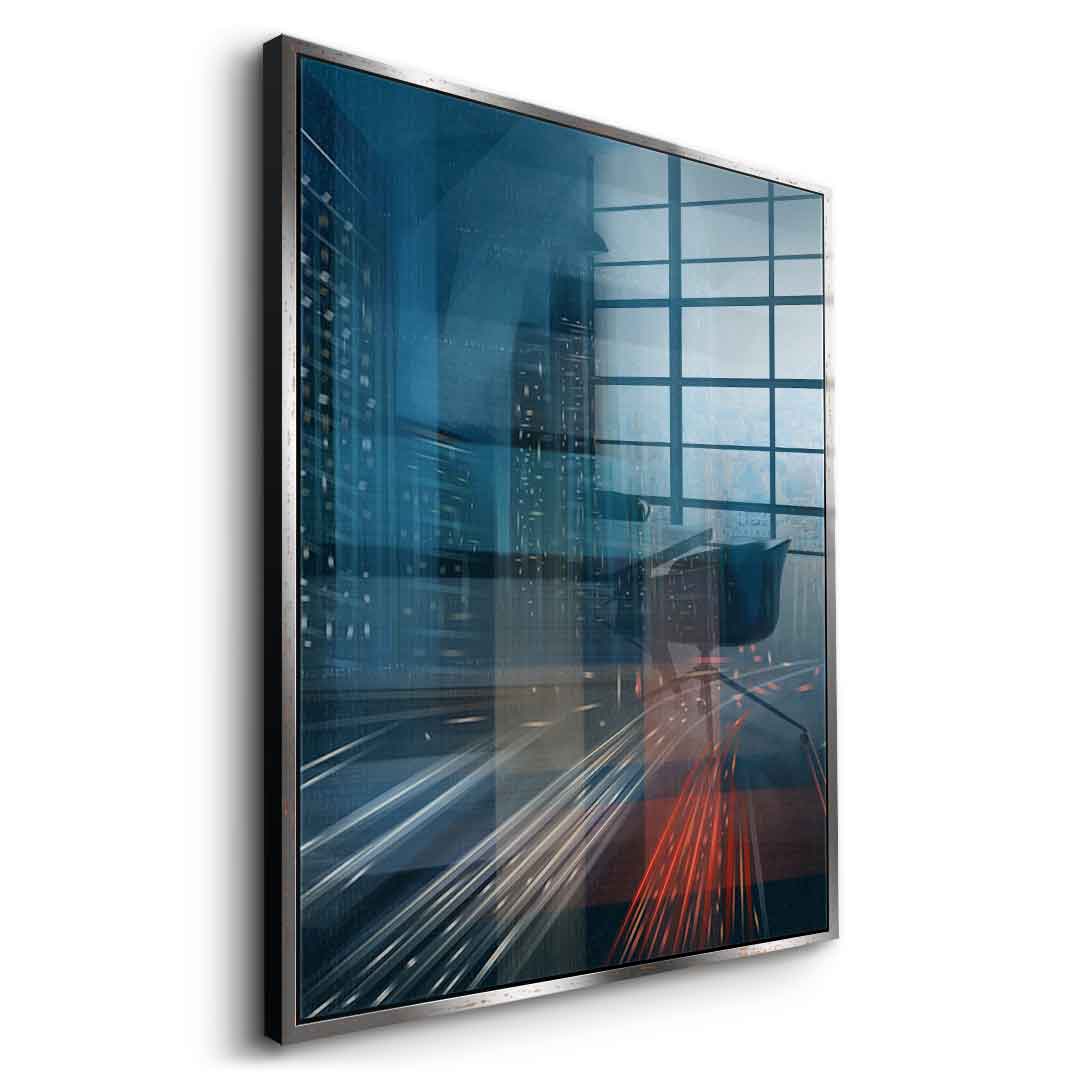 Night City with Speed - Acrylglasbild Seite