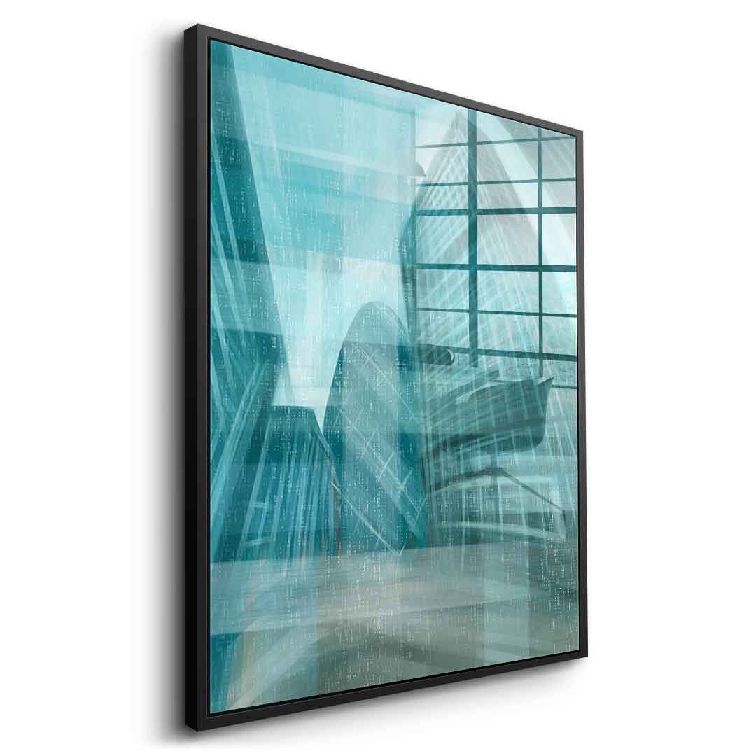 Shining City Pearl Glas - Acrylglasbild Seite